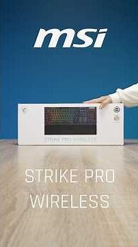 MSI Strike Pro Wireless Keyboard, silent precision → Kailh Midnight Pro - click without clatter