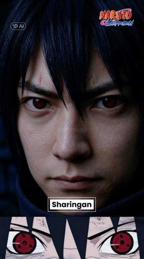 Evolution Sharingan Uchiha Sasuke #anime #naruto #ai #shorts