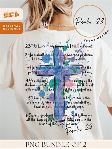 Psalm 23 Scripture PNG Bundle: Bibilical Verse Christian Mom Sublimation (digital Download) - Etsy Canada