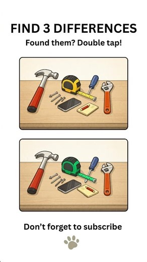 Spot the Difference 🔍 Can You Find All the Tool Changes?