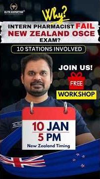 Why Intern Pharmacists Fail in OSCE Exam | OSCE New Zealand workshop | Pharmacist in New Zealand