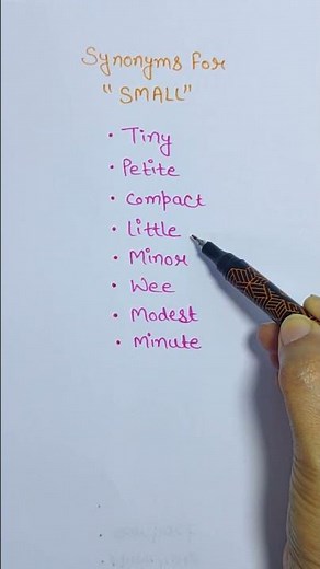Synonyms for "Tiny" #english #education #englishgrammar #educational #speakconfidentenglish