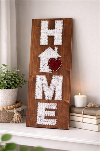 Handmade String Art Wall Decor - Etsy