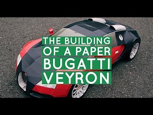 The building of a paper Bugatti Veyron