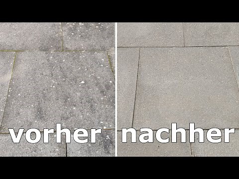 Cleaning the terrace with a pressure washer, step by step