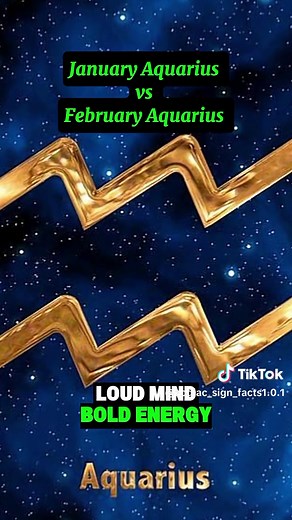 January vs. February Aquarius Traits