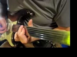 Fretless Guitarist Ned Evett plays Frusciante Strat