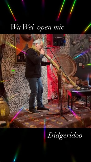 Playing didge at open mic | Vladimir Cardema