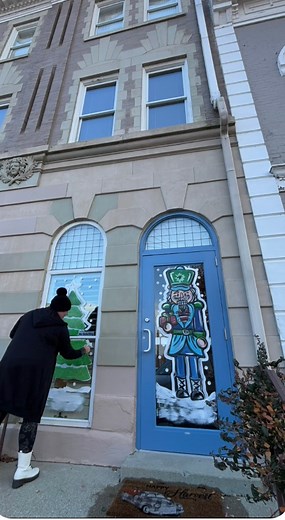 1.8K views · 21 reactions | {Part 2} Paris, Ky - such a sweet little town known for its history, hospitality and horse farms! I was hired by the owner of a gorgeous building built in 1899 to paint most every ground floor window! This is part 2 but make sure to watch part 1 to see more “making of” footage! | Window Artistry by Bri | Facebook