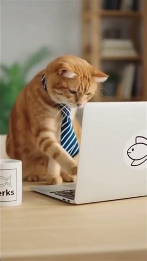 Cat Takes Over the Zoom Meeting