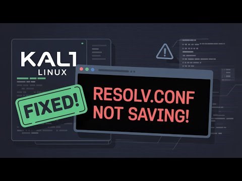 Kali Linux DNS Reset After Reboot? Here's the REAL Fix! 🔥