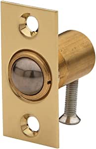 Baldwin Estate 0426.003 Solid Brass Adjustable Ball Catch in Lifetime Polished Brass, 1.37"x2.12"