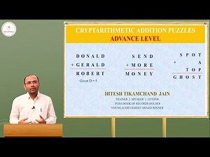 DONALD + GERALD = ROBERT, SEND + MORE = MONEY, PUZZLE, #cryptarithmetic ,#math, #alphametic