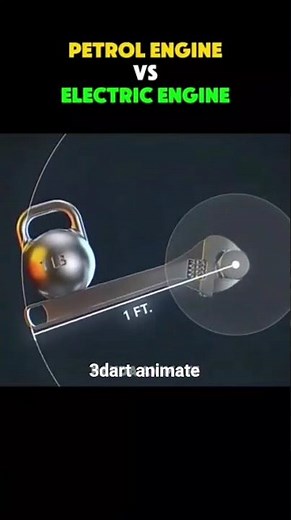 ⚡ Petrol Engine vs Electric Engine 🔥 | Real Working Comparison | 3D Animation Explained