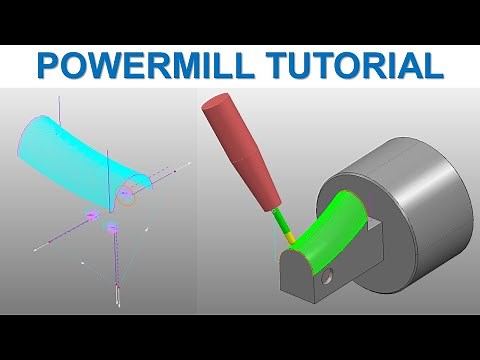 PowerMill 2022 Tutorial #96 | Test Post G-code Mill 5 Axis Table/Head