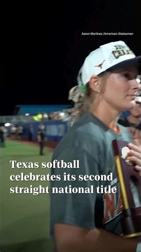 Let the celebrations begin for Texas softball after winning a second straight national title. #wcws