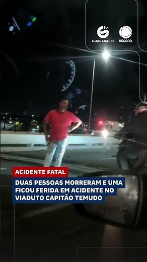Acidente fatal deixa duas pessoas mortas no Recife
