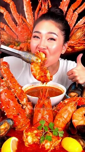 ASMR 🔥 Spicy Seafood Mukbang eating show 🔥🤤
