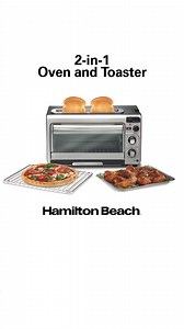 Save space and cook smarter—2 appliances in 1 compact countertop solution. | Hamilton Beach | Facebook