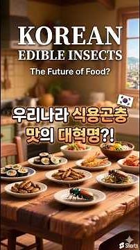 Various types of edible insects and foods
