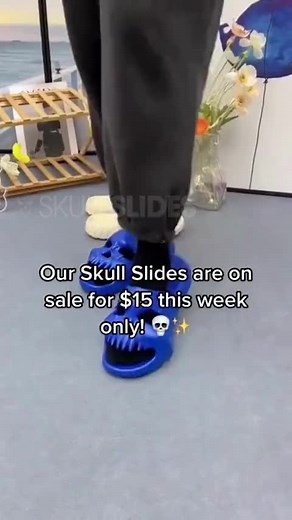 These are the comfiest slides ever.💀😍 #slides #skull
