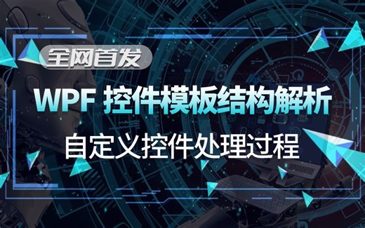 2025全新：WPF控件模板结构解析；自定义控件处理过程（WPF上位机/控件模版/自定义控件/零基础教程）B1262