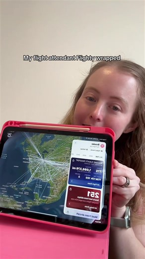 Here is some of the data from my 2025 as a flight attendant!! #flighty #flightypassport #flightattendant #flightattendantlife #cabincrew