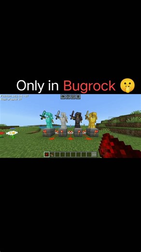 I Found another crazy Minecraft Bedrock bug… Only in Bugrock 🤫 #minecraft #shorts