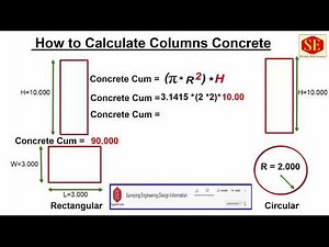 How to Calculate Rectangular and Circular Columns Concrete