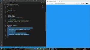 【html css】超简单loading动画