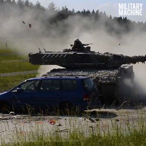 41K views · 1.2K reactions | Austrian soldiers assigned to the 6th Tank Company, 14th Panzer Battalion drive through the precision driving course, operated by U.S. Soldiers, assigned to 7th Army Training Command, as part of the Strong Europe Tank Challenge. | Military Machine | Facebook