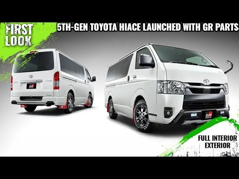 Toyota HiAce Van Launched With GR Parts And Modellista Parts - First Look - Full Exterior