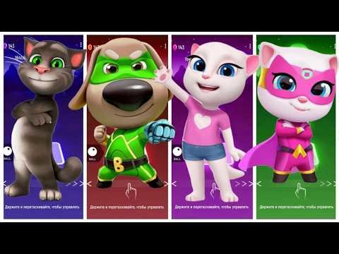 TALKING tom friends tiles hop edm Rush 🎶🎶 EPISODE 15 #talkingtom #coffindance #tileshop