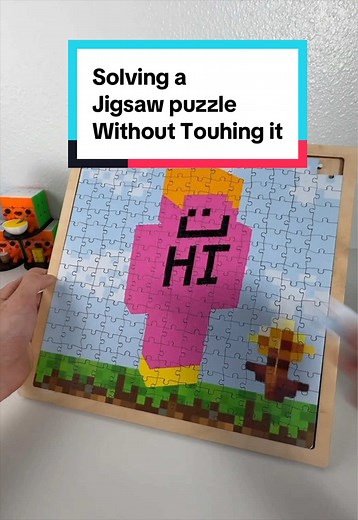 Solving a Jigsaw Puzzle Without Touching It