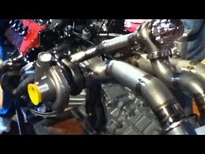 Sights of a Twin Turbo F40 Engine