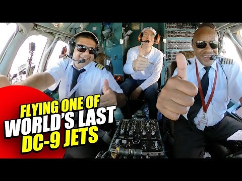 1976 ex Iberia DC-9 FREE full Ultimate Cockpit Movie, Astral Aviation across Africa [AIRCLIPS]