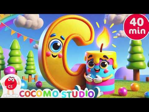 40 Minutes Letter C Song for Kids 🔤 | Learn Letter C, Phonics, Words & ABC Songs USA UK Australia