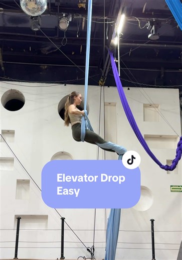 Elevator Drop Techniques in Aerial Silks