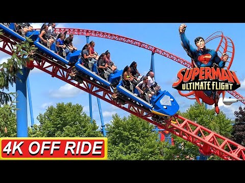 Superman: The Ride (4K OFF Ride POV)- Six Flags New England, Agawam, MA