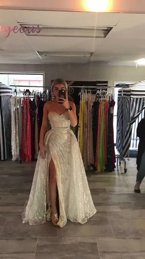 is my pageant dress too much to wear for prom ladies comment !! i need help #prom #fypp