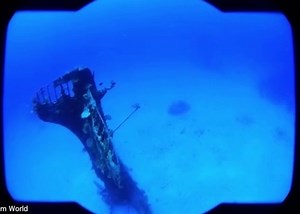 Haunting scenes of drowned and forgotten World War Two planes