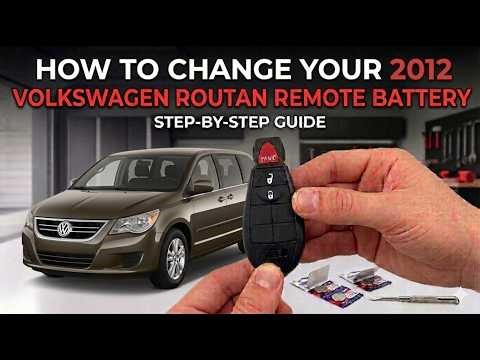 How to change your 2012 Volkswagen Routan 3 button remote battery