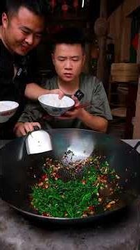湖南辣椒全是是寶，就連這葉子配點豆豉都可以着喫，你們沒試過吧#辣椒葉 #辣椒 #野山椒豆豉醬
