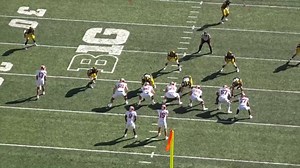 Fernando Mendoza’s best throw of the year came from a play that they installed that week and his QB coach Chandler Whitmer shows him a cut up of Justin Herbert executing it