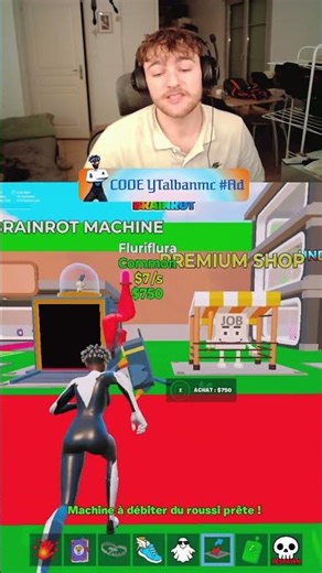 J'AI OUVERT ma BRAINROT MACHINE et J'AI EU CECI !😯#fortnite #shorts #stealabrainrot #luckyblock