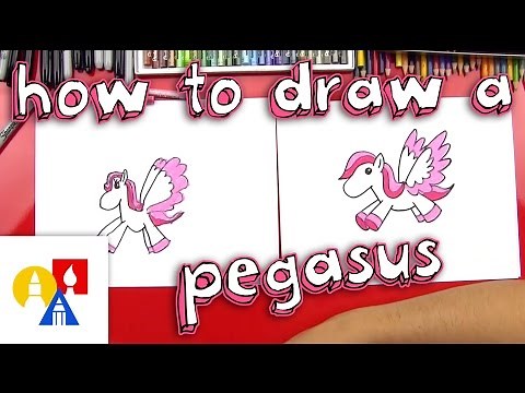 How To Draw A Cartoon Pegasus (for young artists)