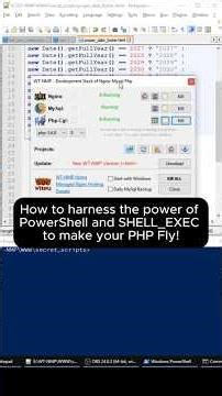 How to harness the power of PowerShell and SHELL_EXEC to make your PHP Fly!