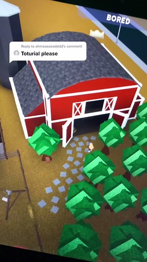 Barn Building Tutorial in Bloxburg