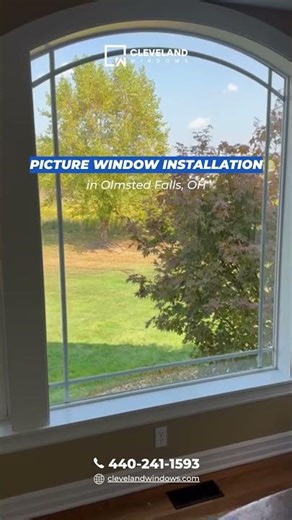 Custom Window Installation in Olmsted Falls, OH – Arched Picture Window Upgrade