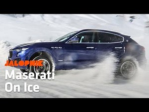 Test Driving a 2018 Maserati Levante on Ice and Snow